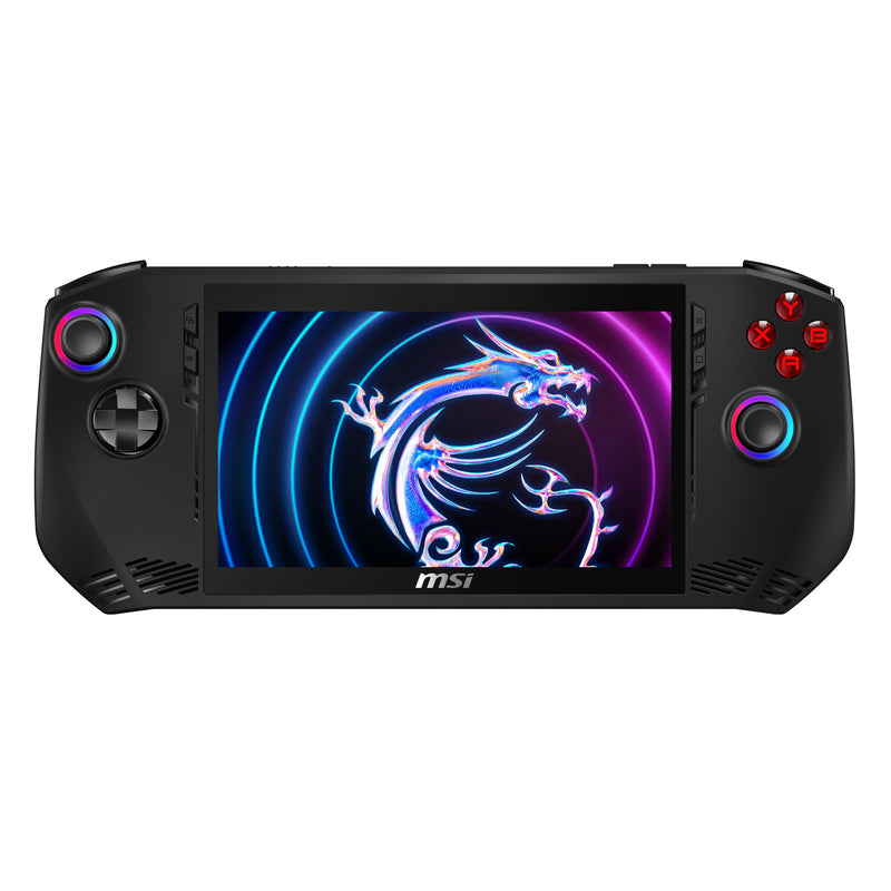 Claw A1M, the pioneering handheld console PC powered by Intel technology. Featuring the cutting-edge Intel Ultra processor and integrated AI capabilities, it sets a new standard in portable gaming console.