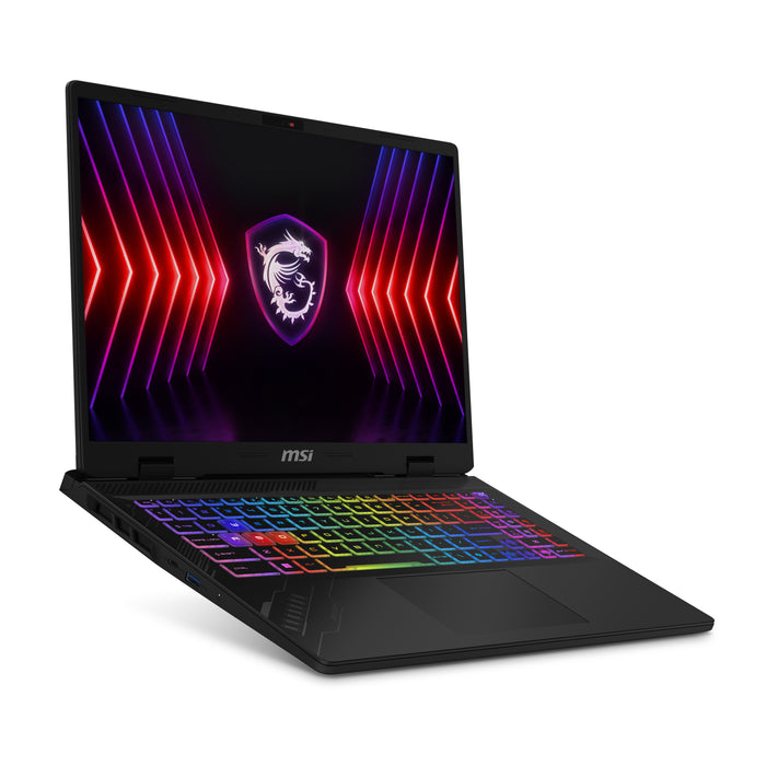 Crosshair 16 HX D14V is MSI's newest lineup, featuring a robust build quality for enhanced performance and cooling efficiency. Paired with an NVIDIA RTX 40 series laptop GPU and an Intel HX processor, it is the perfect laptop for heavy gaming, editing, and daily use.