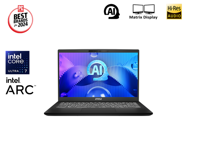 Modern 15 H AI is MSI latest business laptop equipped with AI. Slim, powerful, and smarter - Modern 15 H AI C1M is the best companion you need to pursue your passions in both work and play.