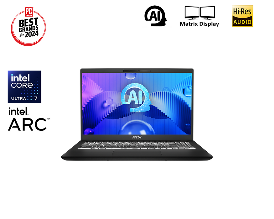 Modern 15 H AI is MSI latest business laptop equipped with AI. Slim, powerful, and smarter - Modern 15 H AI C1M is the best companion you need to pursue your passions in both work and play.